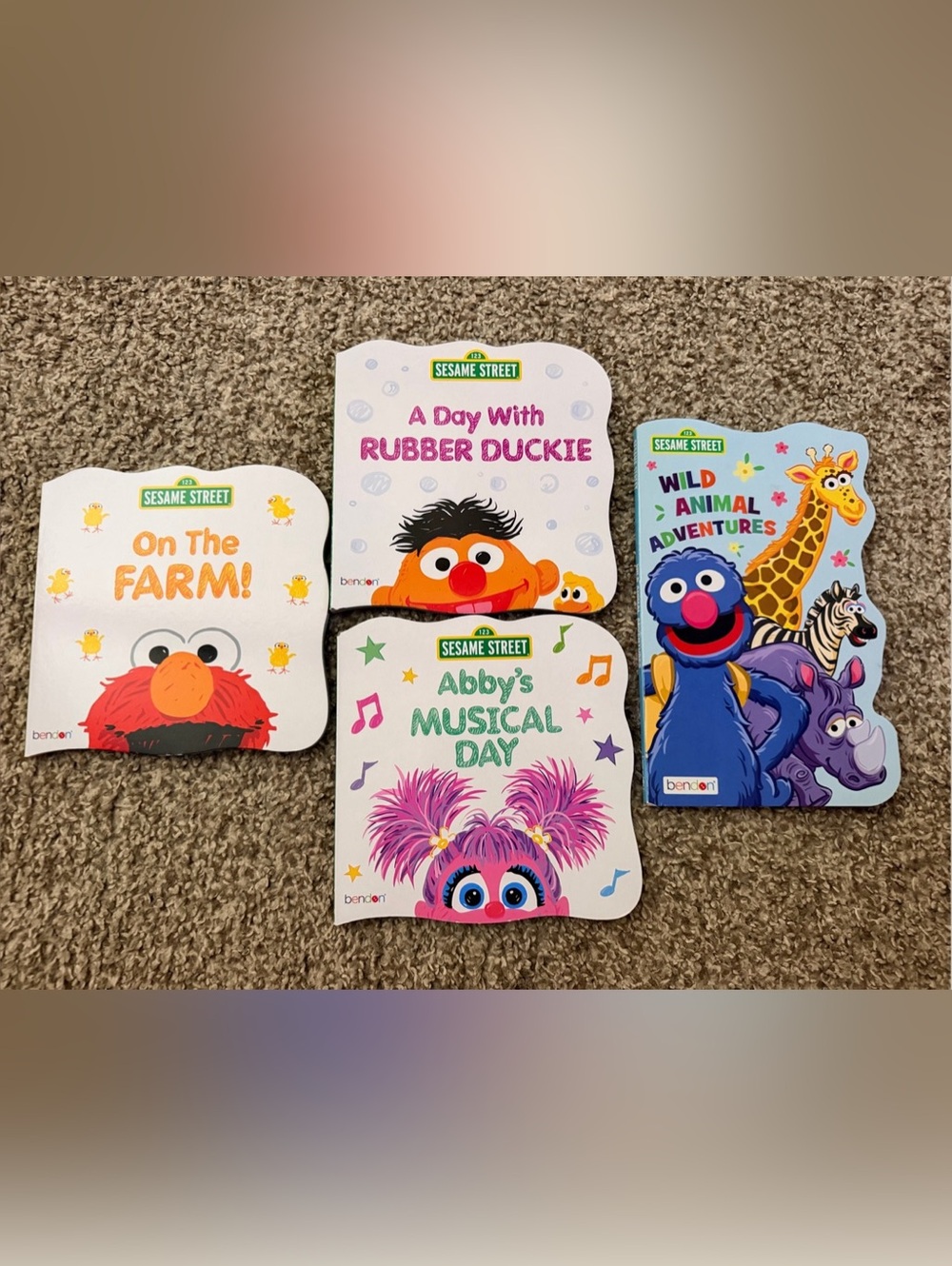 Sesame Street Board Books Set of 4 Multicolor